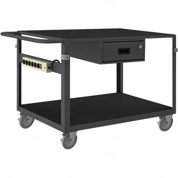 Durham - 1,000 Lb Capacity, 25-1/8" Wide x 42-11/16" Long x 34" High Instrument Cart - Eagle Tool & Supply