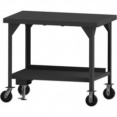 Durham - Mobile Work Benches Type: Heavy-Duty Workbench Length: 84 (Inch) - Eagle Tool & Supply