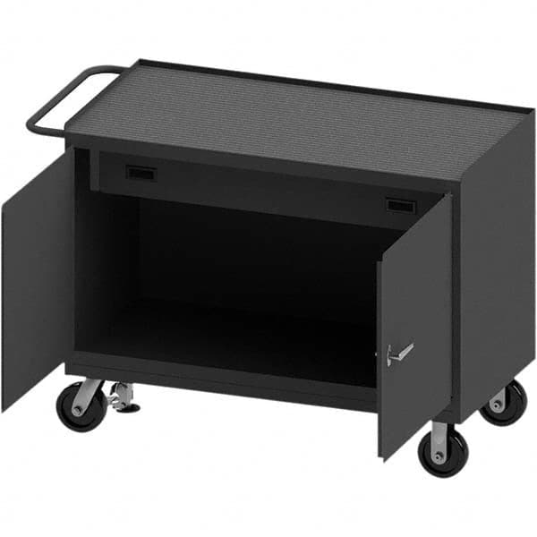 Durham - Mobile Work Benches Type: Cabinet Bench Length: 54-1/8 (Inch) - Eagle Tool & Supply