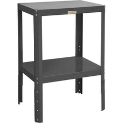 Durham - Stationary Work Benches, Tables Type: Machine Work Table Top Material: 16 Gauge Steel - Eagle Tool & Supply