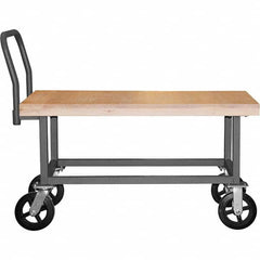 Durham - 1,800 Lb Capacity Work Height Platform Truck - Eagle Tool & Supply