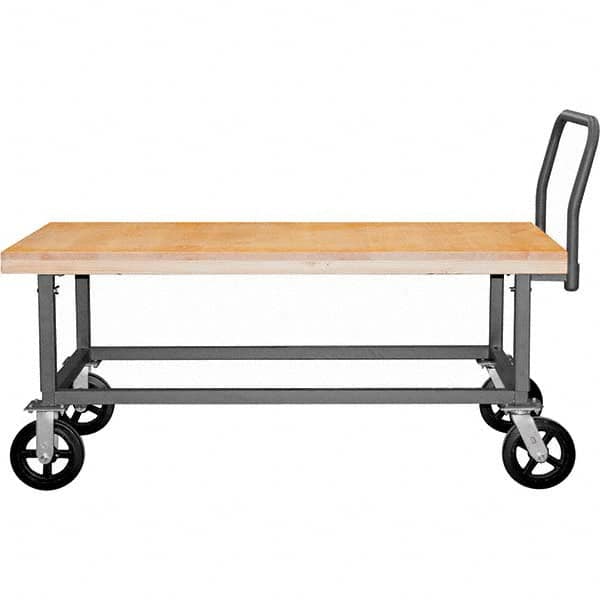 Durham - 1,800 Lb Capacity Work Height Platform Truck - Eagle Tool & Supply