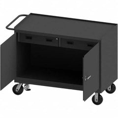 Durham - Mobile Work Benches Type: Cabinet Bench Length: 54-1/8 (Inch) - Eagle Tool & Supply