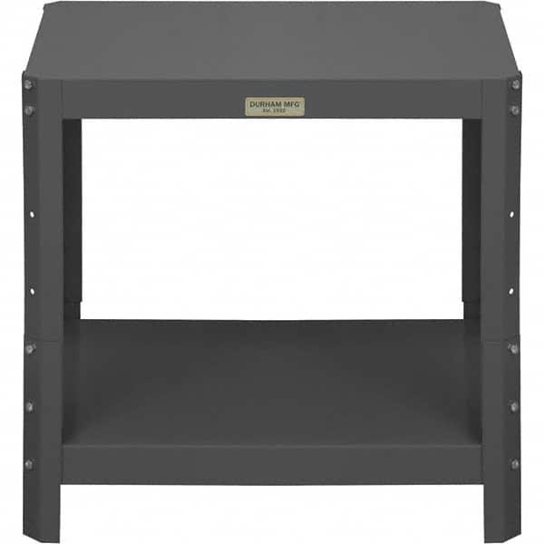 Durham - Stationary Work Benches, Tables Type: Machine Work Table Top Material: 16 Gauge Steel - Eagle Tool & Supply