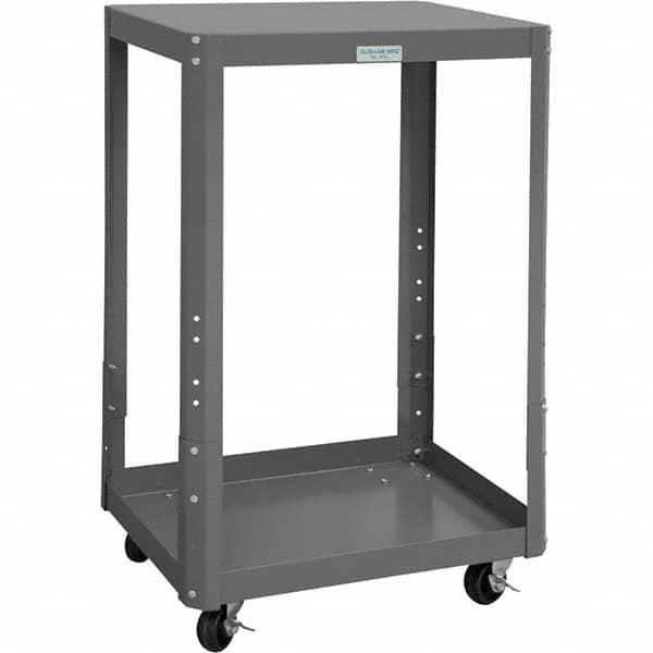 Durham - Stationary Work Benches, Tables Type: Machine Work Table Top Material: 16 Gauge Steel - Eagle Tool & Supply