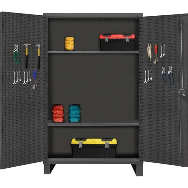 Durham - 2 Shelf Pegboard Storage Cabinet - Eagle Tool & Supply
