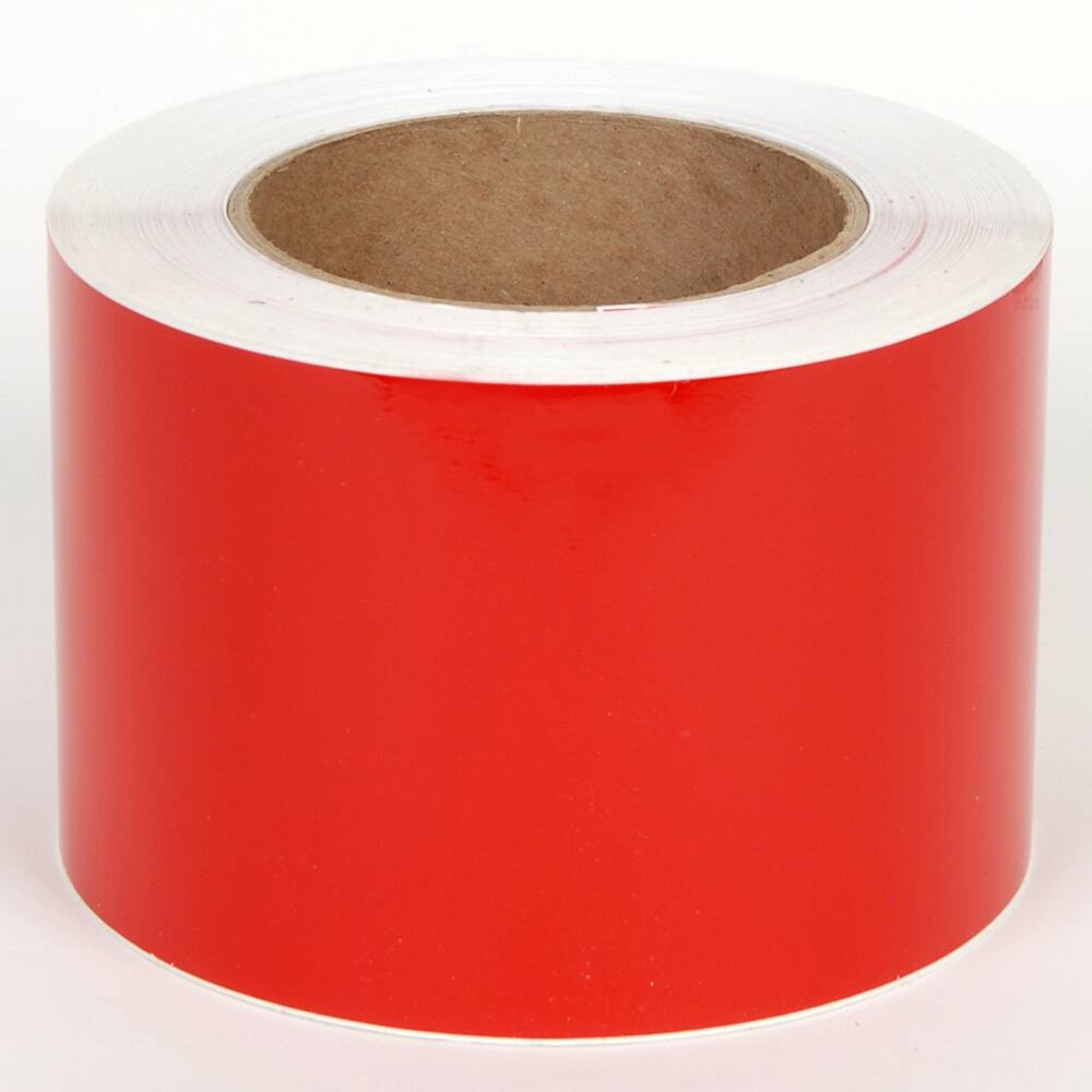 Cobra Systems - Labels, Ribbons & Tapes; Type: Vinyl Tape ; Color: Red ; For Use With: VNM8 ; Width (Inch): 5 ; Length (Feet): 150 ; Material: Vinyl - Exact Industrial Supply