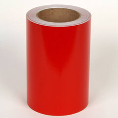 Cobra Systems - Labels, Ribbons & Tapes; Type: Vinyl Tape ; Color: Red ; For Use With: VNM8 ; Width (Inch): 8 ; Length (Feet): 75 ; Material: Vinyl - Exact Industrial Supply