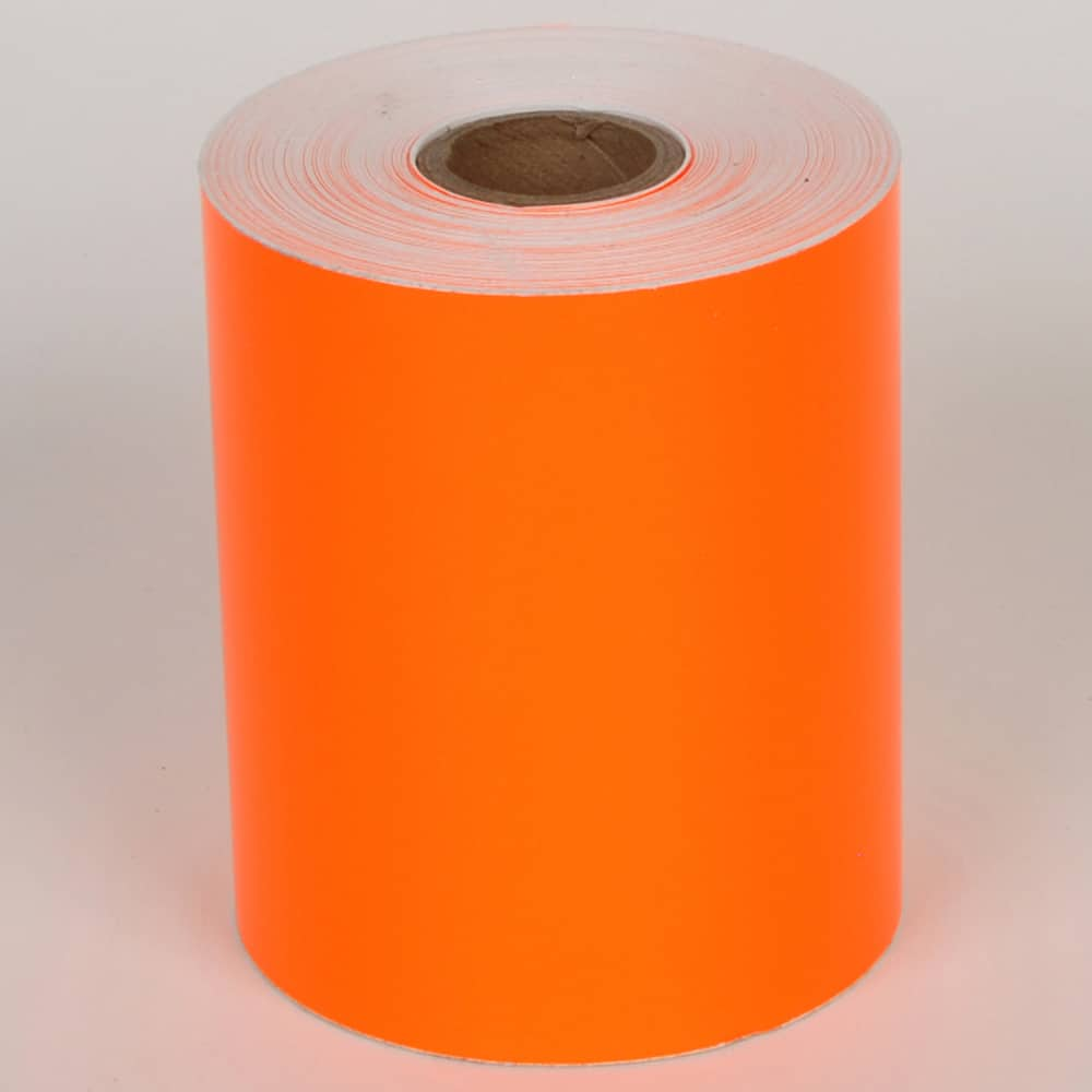 Cobra Systems - Labels, Ribbons & Tapes; Type: Vinyl Tape ; Color: Orange ; For Use With: VNM8 ; Width (Inch): 8 ; Length (Feet): 75 ; Material: Vinyl - Exact Industrial Supply