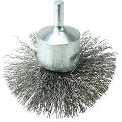 3″ Circular Flared Crimped Wire End Brush, .014″ Steel Fill - Eagle Tool & Supply