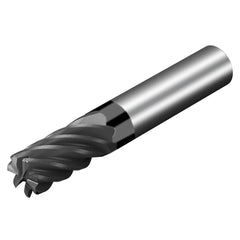 Sandvik Coromant - 3/8" Diam 1" LOC 3/8" Shank Diam 2-1/2" OAL 7-Flute Solid Carbide Square End Mill - Exact Industrial Supply