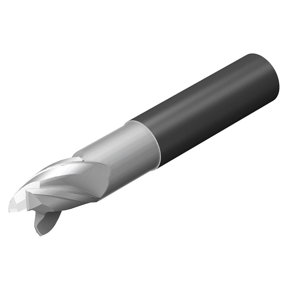 Sandvik Coromant - 1/2" Diam 5/8" LOC 1/2" Shank Diam 6" OAL 3-Flute Solid Carbide Square End Mill - Exact Industrial Supply