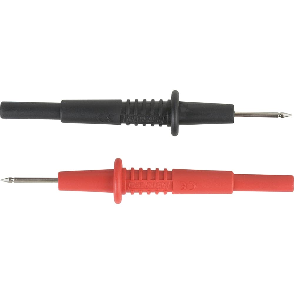 REED Instruments - Electrical Test Equipment Accessories; Accessory Type: Probe Set ; For Use With: REED R1050 & Test Leads that accept 0.16" (4mm) diameter shrouded banana connectors ; Color: Black; Red - Exact Industrial Supply