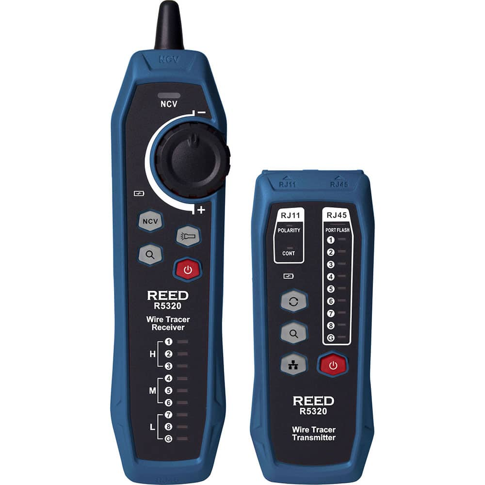 REED Instruments - Wire Tracers, Underground Cable & Utility Line Locators; Detector Type: Wire Tracer ; Alert Style: Audible; Visual ; Display Type: LED ; Power Supply: 1050mAh Rechargeable Li-ion Battery ; Standards Met: CE ; PSC Code: 6625 - Exact Industrial Supply