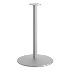 Hon - Stationary Tables; Type: Table Base ; Material: Aluminum ; Color: Textured Silver ; Diameter (Inch): 25.84 ; Height (Inch): 40-51/64 ; Width (Inch): 25-27/32 - Exact Industrial Supply