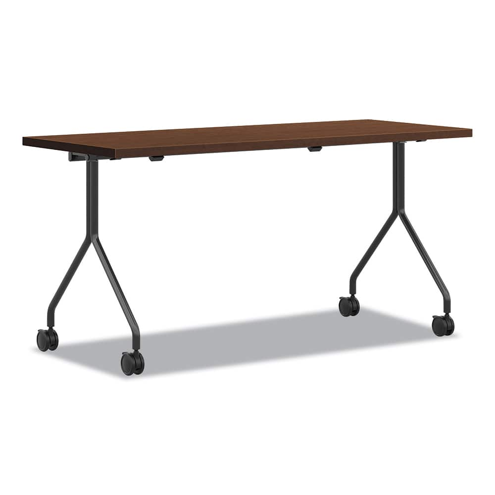 Hon - Stationary Tables; Type: Utility ; Material: High-Pressure Laminate ; Color: Shaker Cherry; Black ; Height (Inch): 29 ; Length (Inch): 24 ; Width (Inch): 72 - Exact Industrial Supply