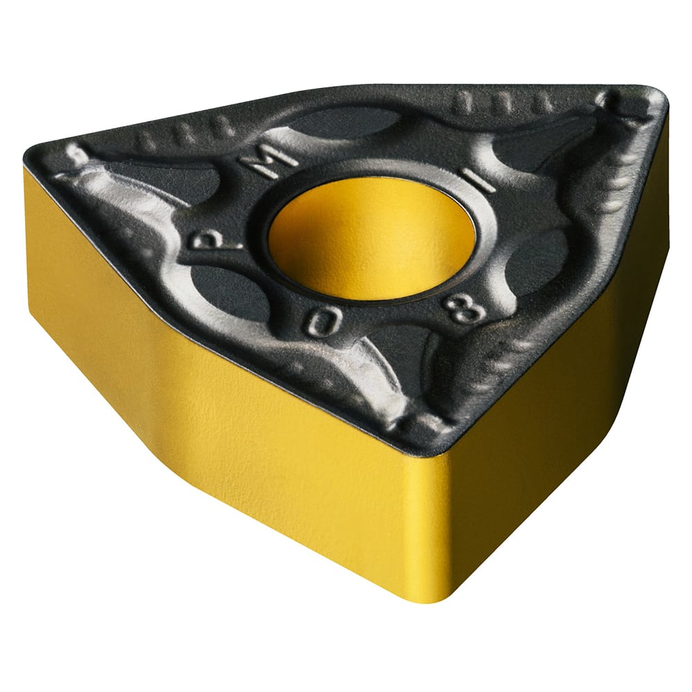 WNMG333-PM 4415 Carbide Turning Insert Al2O3/TiN/TiCN Finish, Neutral, 3/8″ Inscribed Circle, 0.0469″ Corner Radius, 3/16″ Thick, 80° Triangle