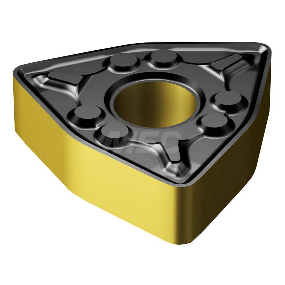 WNMG433-WMX 4415 Carbide Turning Insert Al2O3/TiN/TiCN Finish, Neutral, 1/2″ Inscribed Circle, 0.0469″ Corner Radius, 3/16″ Thick, 80° Triangle