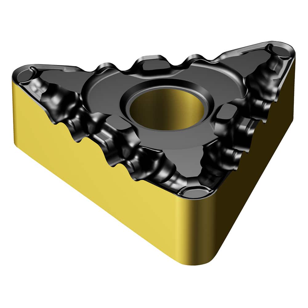 TNMG432-PF 4415 Carbide Turning Insert Al2O3/TiN/TiCN Finish, Neutral, 1/2″ Inscribed Circle, 0.0313″ Corner Radius, 3/16″ Thick, 60° Triangle