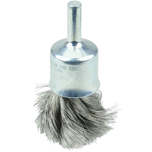 3/4″ Diameter - Knot Type Steel Wire End Brush - Eagle Tool & Supply