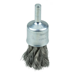 1/2″ Knot Wire End Brush, .006″ Stainless Steel Fill - Eagle Tool & Supply