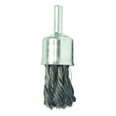 1/2″ Diameter - Knot Type Steel Wire End Brush - Eagle Tool & Supply