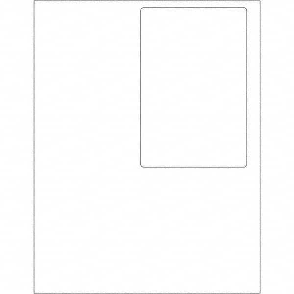 Tape Logic - Pack of (100) 4" x 6" White Paper Laser Labels - Eagle Tool & Supply