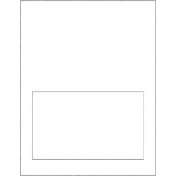 Tape Logic - Pack of (100) 7" x 4-1/4" White Paper Laser Labels - Eagle Tool & Supply