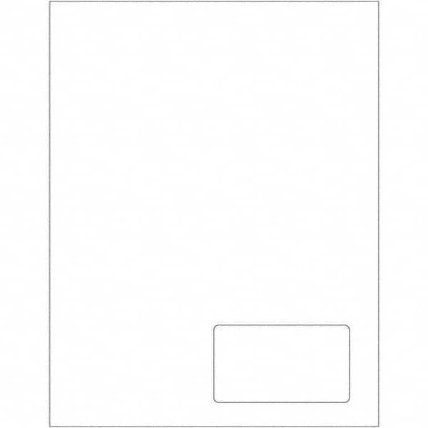 Tape Logic - Pack of (100), 1 Sheet 3-1/2" x 2" White Paper Laser Labels - Eagle Tool & Supply