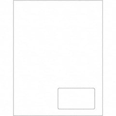 Tape Logic - Pack of (100), 1 Sheet 3-1/2" x 2" White Paper Laser Labels - Eagle Tool & Supply