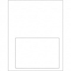 Tape Logic - Pack of (100), 1 Sheet 6-3/4" x 4-3/4" White Paper Laser Labels - Eagle Tool & Supply