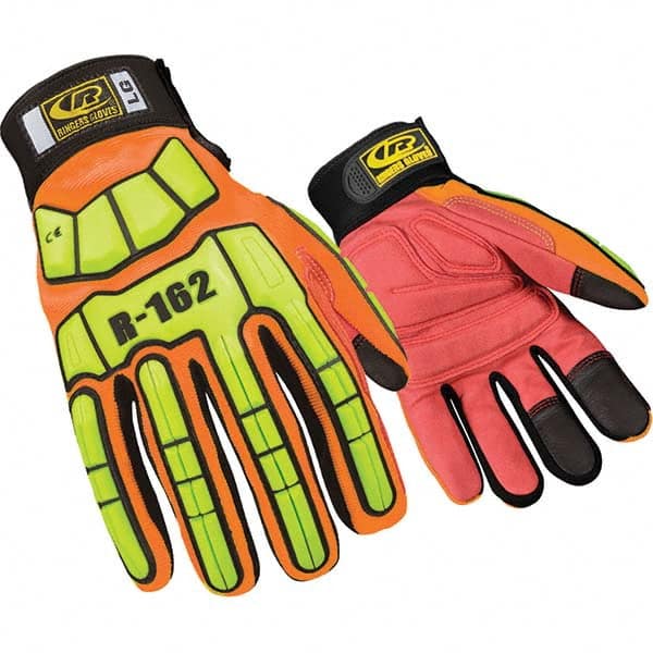 Ringers Gloves - Size 3XL (13) Spandex High Visibility Work Gloves - Eagle Tool & Supply