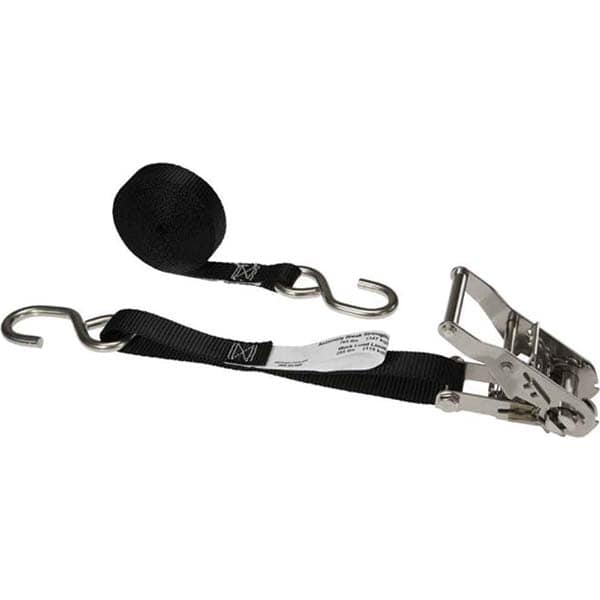 US Cargo Control - Slings & Tiedowns (Load-Rated) Type: Ratchet Tie Down Width (Inch): 1 - Eagle Tool & Supply
