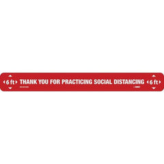 NMC - Adhesive Backed Floor Signs Message Type: COVID-19 Graphic Type: None - Eagle Tool & Supply