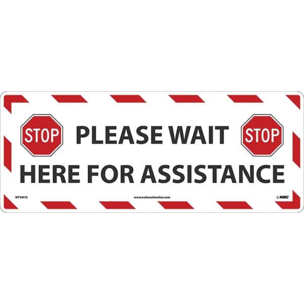 NMC - Adhesive Backed Floor Signs Message Type: COVID-19 Graphic Type: None - Eagle Tool & Supply