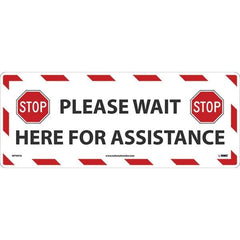 NMC - Adhesive Backed Floor Signs Message Type: COVID-19 Graphic Type: None - Eagle Tool & Supply