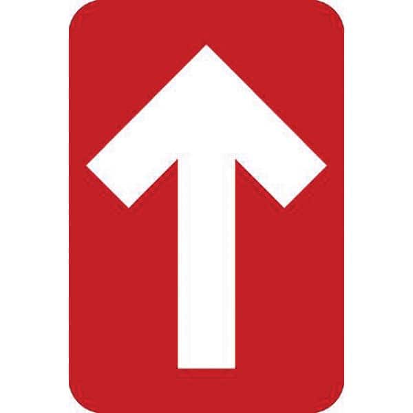 NMC - Adhesive Backed Floor Signs Message Type: COVID-19 Graphic Type: Arrow - Eagle Tool & Supply