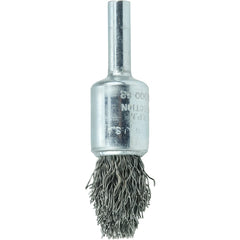 1/2″ Controlled Flare Crimped Wire End Brush, .014″ Steel Fill - Eagle Tool & Supply