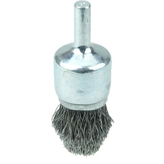 3/4″ Controlled Flare Crimped Wire End Brush, .0104″ Steel Fill - Eagle Tool & Supply