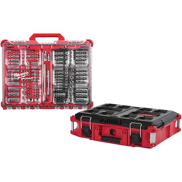 Milwaukee Tool - Socket Sets Measurement Type: Metric/Inch Drive Size: 1/4, 3/8 - Eagle Tool & Supply