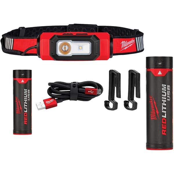 Milwaukee Tool - Flashlights Type: Hands-Free Bulb Type: LED - Eagle Tool & Supply