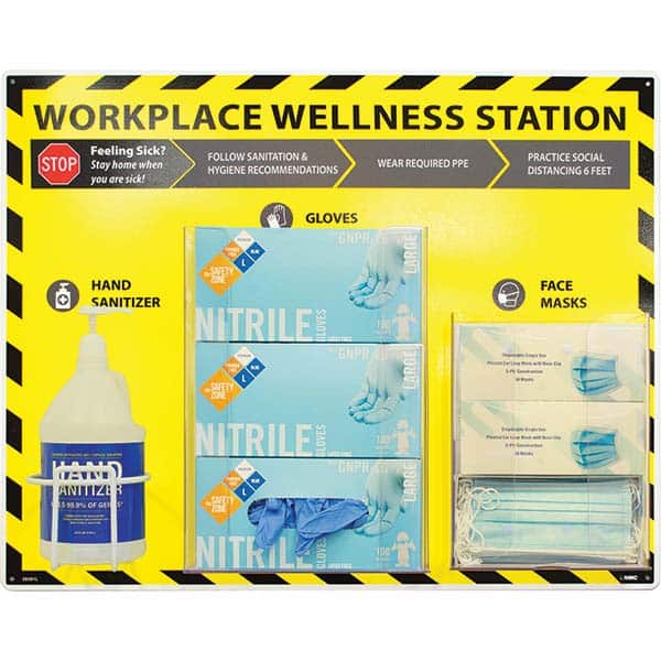 NMC - PPE Dispensers Type: Wellness Station Mount: Table/Wall - Eagle Tool & Supply