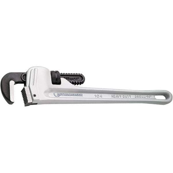 Rothenberger - Pipe Wrenches Type: Cast Aluminum Pipe Wrench Maximum Pipe Capacity (Inch): 2-1/2 - Eagle Tool & Supply