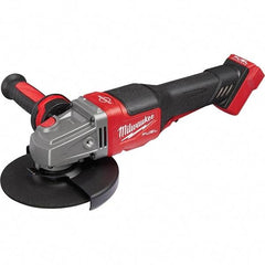 Milwaukee Tool - 4-1/2 - 6" Wheel Diam, 9,000 RPM, Cordless Angle & Disc Grinder - 5/8-11 Spindle, 18 Volts, Side Exhaust - Eagle Tool & Supply