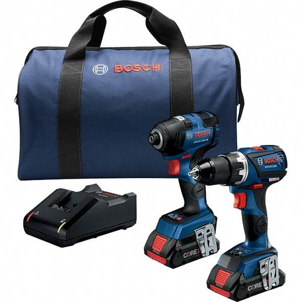 Bosch - Cordless Tool Combination Kits Voltage: 18 Tools: Impact Driver; Drill/Driver - Eagle Tool & Supply