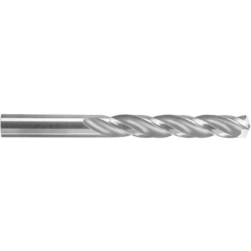 3.8 mm Dia. × 3.8 mm Shank × 22 mm Flute Length × 55 mm OAL, 5xD, 150°, Uncoated, 3 Flute, External, Round Solid Carbide Drill - Exact Industrial Supply