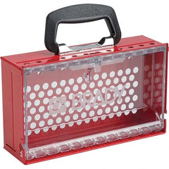 Brady - Group Lockout Boxes Portable or Wall Mount: Portable & Wall Mount Maximum Number of Padlocks: 12 - Eagle Tool & Supply