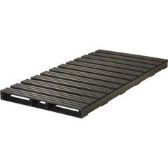 Custom Built Plastic Pallets - 96" Long x 48" & Wide x 5" High Plastic Pallet - 6,000 Lb Static Capacity, 1,500 Lb Dynamic Capacity, Black - Eagle Tool & Supply
