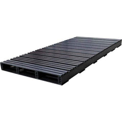 Custom Built Plastic Pallets - 39" Long x 80" & Wide x 4-1/2" High Plastic Pallet - 1,500 Lb Static Capacity, 500 Lb Dynamic Capacity, Black - Eagle Tool & Supply