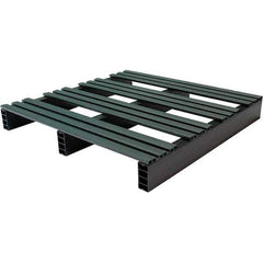 Custom Built Plastic Pallets - 30" Long x 30" & Wide x 4" High Plastic Pallet - 1,000 Lb Static Capacity, 250 Lb Dynamic Capacity, Black - Eagle Tool & Supply